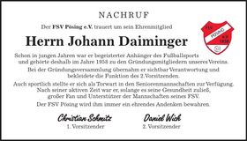 Traueranzeige Georg Bregler