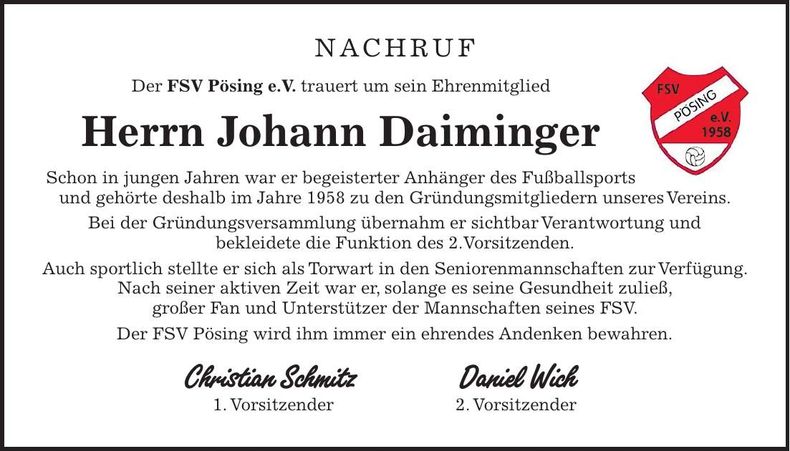 Traueranzeige Georg Bregler