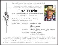 Traueranzeige Otto Feicht