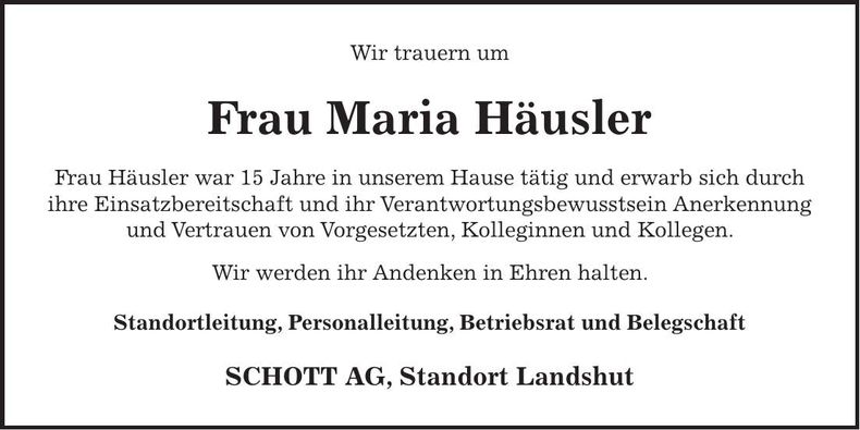 Traueranzeige Alois Kinateder