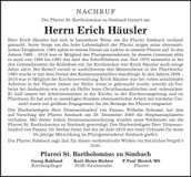 Traueranzeige Erich Häusler