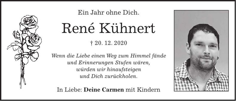 Traueranzeige René Kühnert