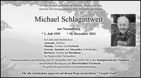 Traueranzeige Schlagintweit Michael