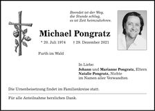 Traueranzeige Michael Pongratz