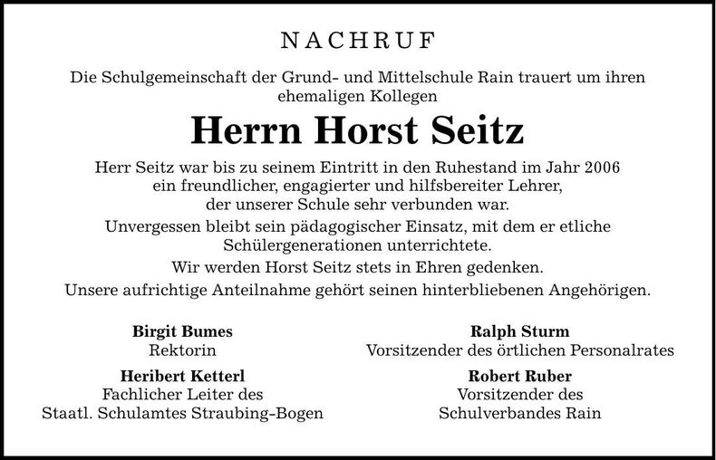 Traueranzeige Rosa Lorenz