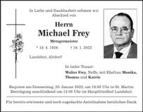 Traueranzeige Michael Frey