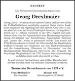 Traueranzeige Georg Drexlmaier