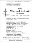 Traueranzeige Michael Schmid