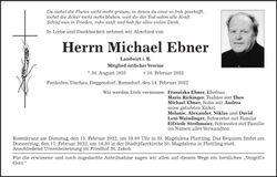 Traueranzeige Michael Ebner