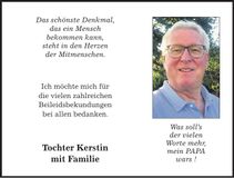 Traueranzeige Max Schadenfroh
