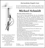 Traueranzeige Michael Schmidt
