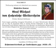 Traueranzeige Michael Hoffmann