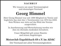 Traueranzeige Georg Himmel