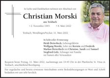Traueranzeige Christian Morski