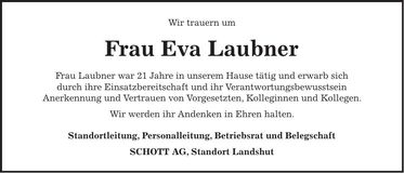 Traueranzeige Urbanowski Hannelore