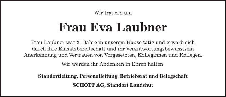Traueranzeige Urbanowski Hannelore
