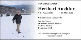 Traueranzeige Heribert Auchtor