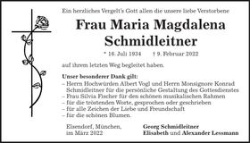 Traueranzeige Franz Dichtl