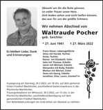 Traueranzeige Waltraude Pocher