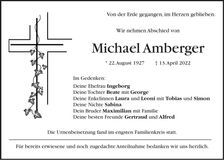 Traueranzeige Michael Amberger