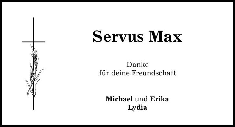 Traueranzeige Maximilien Falter