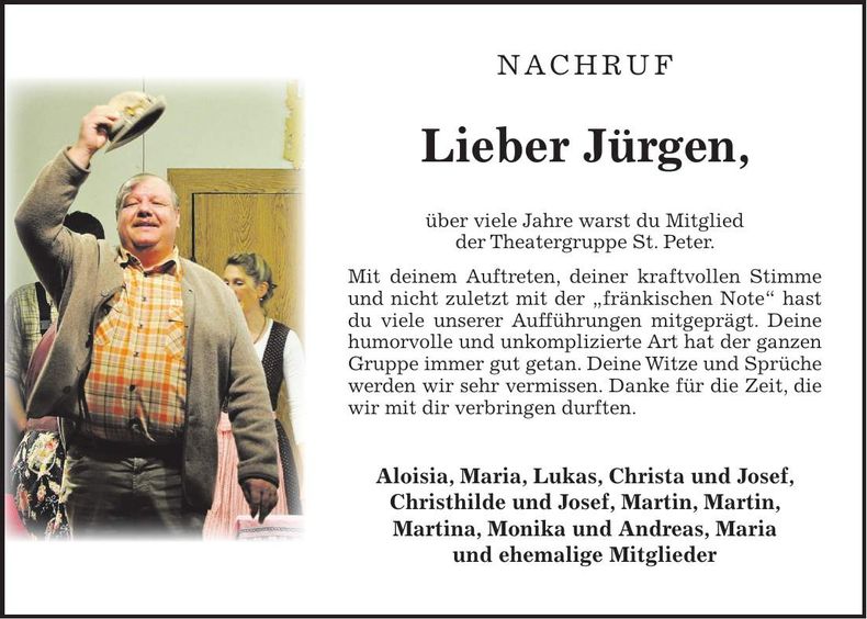 Traueranzeige Jürgen Brischke