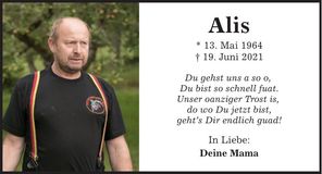 Traueranzeige Alis Breu