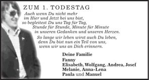 Traueranzeige Andrea Wittmann