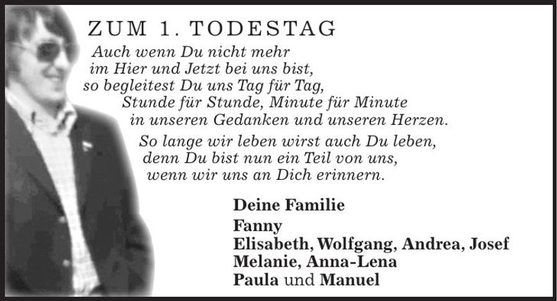 Traueranzeige Andrea Wittmann