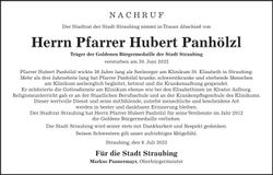 Traueranzeige Hubert Panhölzl