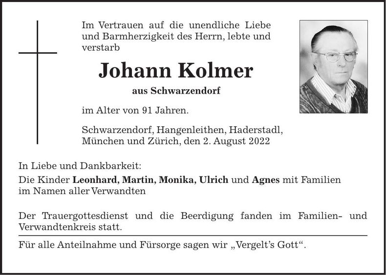 Traueranzeige  