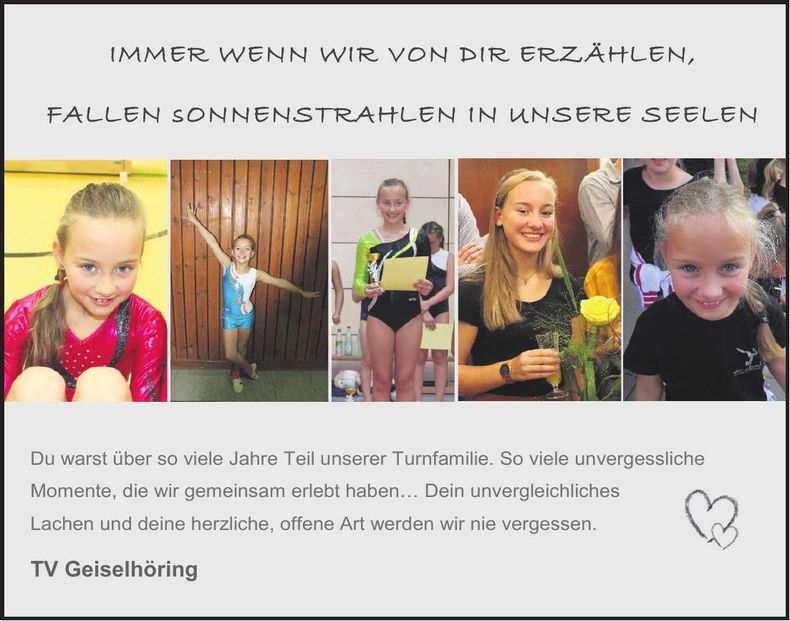 Traueranzeige Samina Griesbeck