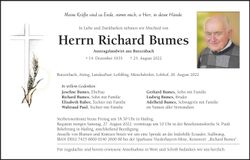 Traueranzeige Richard Bumes