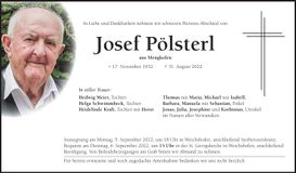 Traueranzeige Josef Pölsterl