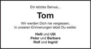 Traueranzeige Thomas Zirngibl