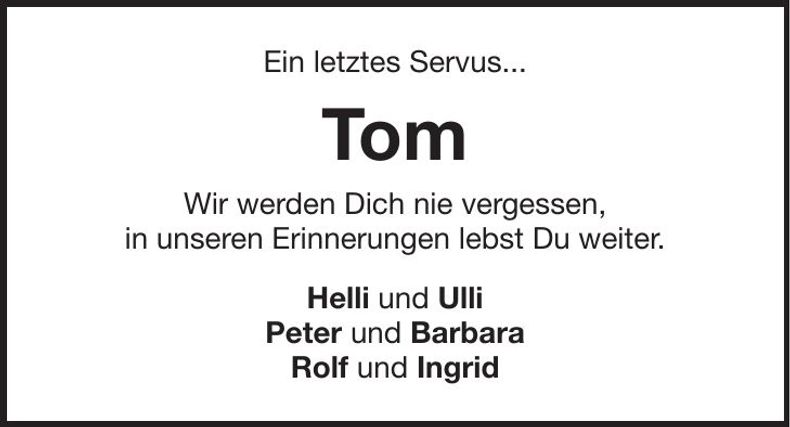 Traueranzeige Thomas Zirngibl