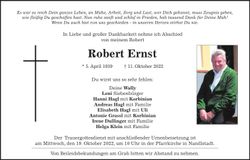 Traueranzeige Robert Ernst