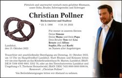 Traueranzeige Christian Pollner