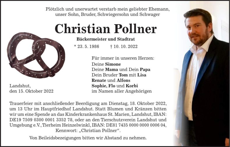 Traueranzeige Christian Pollner