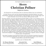 Traueranzeige Christian Pollner