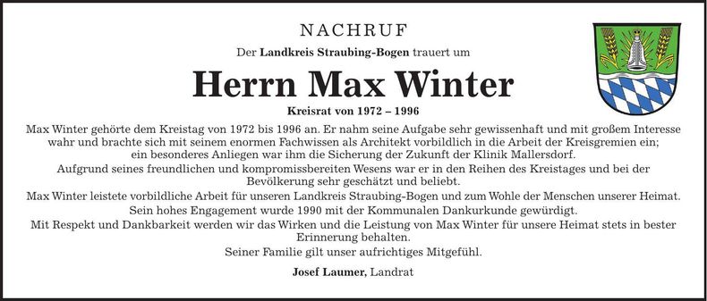 Traueranzeige Erwin Rohrmeier