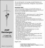 Traueranzeige Josef Steinberger