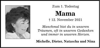 Traueranzeige Thea Riepl