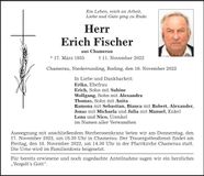 Traueranzeige Erich Fischer