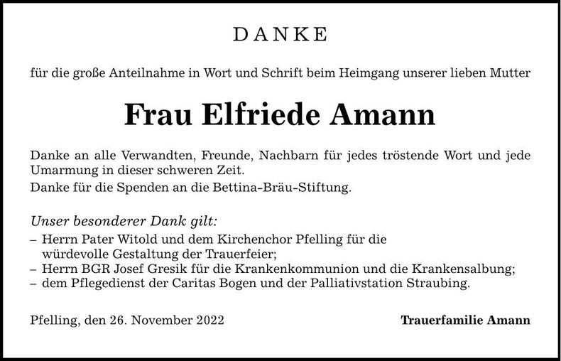 Traueranzeige Martin Amann