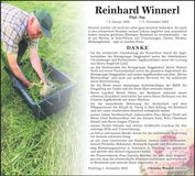 Traueranzeige Reinhard Winnerl