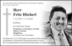 Traueranzeige Friedrich Höcherl
