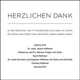 Traueranzeige Janine Mößmer