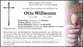 Traueranzeige Otto Willmann