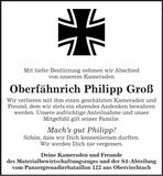 Traueranzeige Philipp Groß